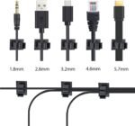 30 Pcs Black Clips Self Adhesive Backed Nylon Wire Adjustable Cable Clips Adhesive Cable Management Drop Wire Holder - Image 2