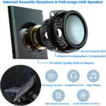 Computer Speaker, Compact Size Speaker with Headphone Jack, Enhanced Bass and Volume Control, Stereo 2.0 USB Powered 3.5mm Aux Multimedia Speakers for Laptop/Desktop/Tablets/Phone - Image 2