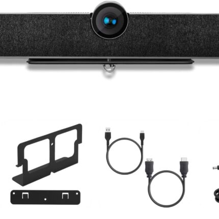 Conference Room Camera System 120° FOV with 5X , AI Auto Framing, Wide-Angle Lens, Echo Cancellation, 8m Mic Pickup Conferencing System for Home Offices, , , , USB