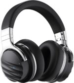 Wireless Active Noise Cancelling Headphones, Over Ear Bluetooth Headphones, 30H Playtime,  Audio, Deep Bass - Built-in Microphone for Travel, Home, Office, Gym (Black)