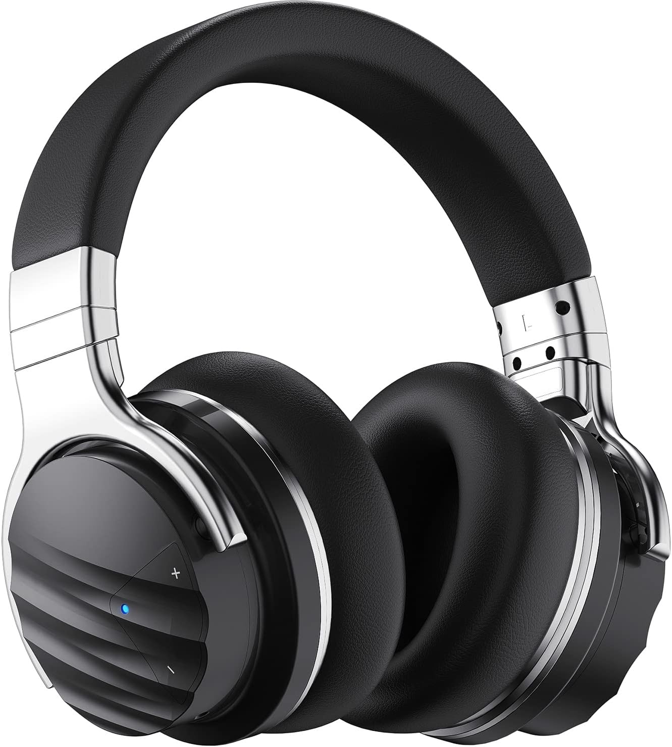 71OIcvhi66L._AC_SL1500_.jpg Wireless Active Noise Cancelling Headphones, Over Ear Bluetooth Headphones, 30H Playtime, Audio, Deep Bass - Built-in Microphone for Travel, Home, Office, Gym (Black) - Image 1