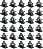 30 Pcs Black Clips Self Adhesive Backed Nylon Wire Adjustable Cable Clips Adhesive Cable Management Drop Wire Holder
