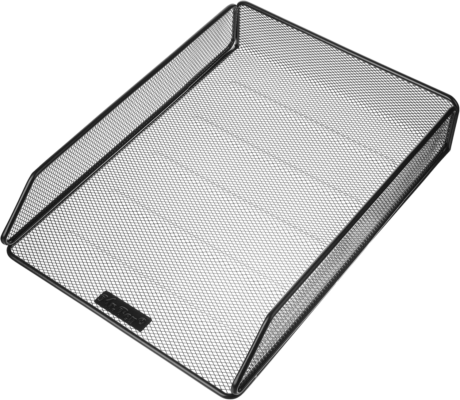 91c43NjvVL._AC_SL1500_.jpg Mesh Desk Organizer - Single Tray with Tray, File Holder for Desk Paper Management - Image 1